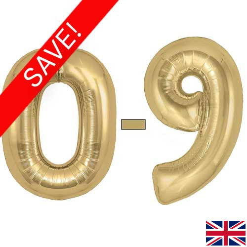Palloncino Gigante Numero 6 In Foil Oro - 76 Cm - Oaktree - Per Festa Di Compleanno E Decorazioni - 4