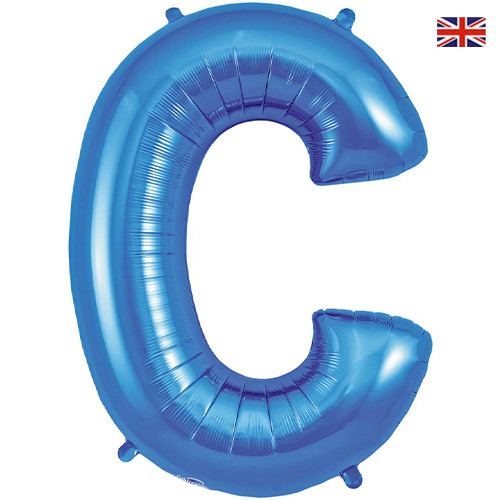 34 inch Oaktree Blue Letter C Foil Balloon (1)