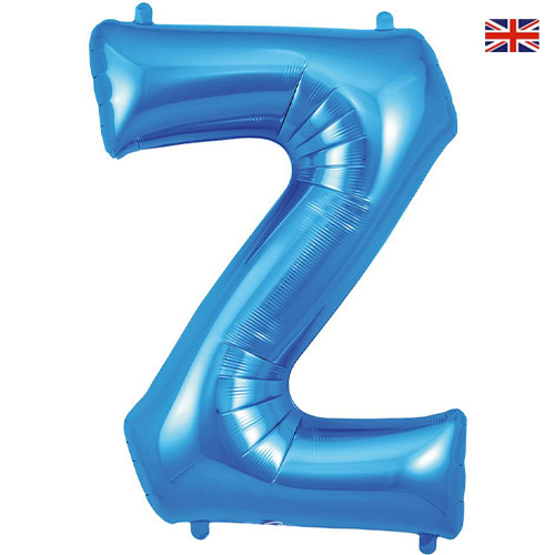 34 inch Oaktree Blue Letter Z Foil Balloon (1)