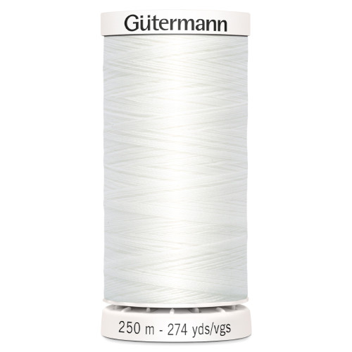 Gutermann White Sew All Thread - 250m (1)