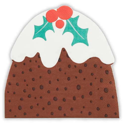 Christmas Pudding Paper Napkins (16)