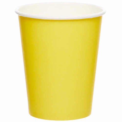 Buttercup Yellow Paper Cups (8)