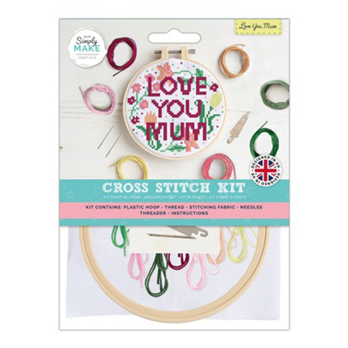 Love You Mum Cross Stitch Kit (1)