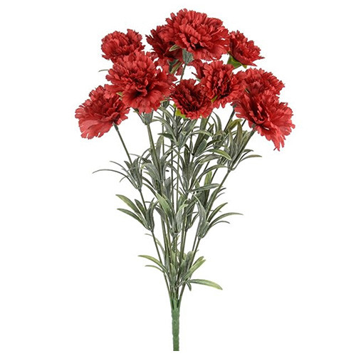 48cm Red Flora Carnation Spray (1)