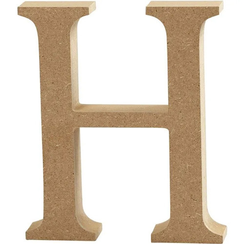 MDF Wooden Letter H - 8cm (1)