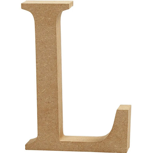 MDF Wooden Letter L - 8cm (1)