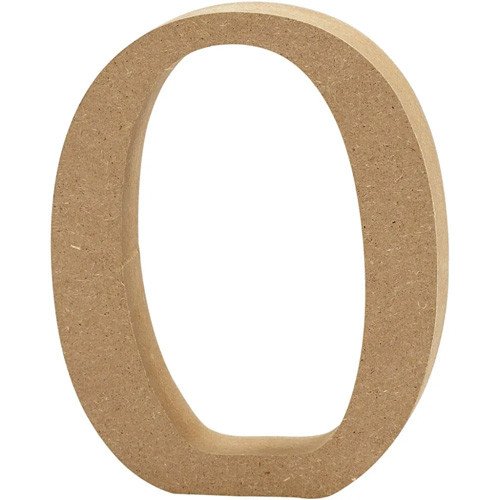MDF Wooden Letter O - 8cm (1)