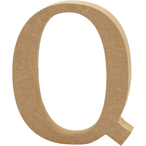 MDF Wooden Letter Q - 8cm (1)