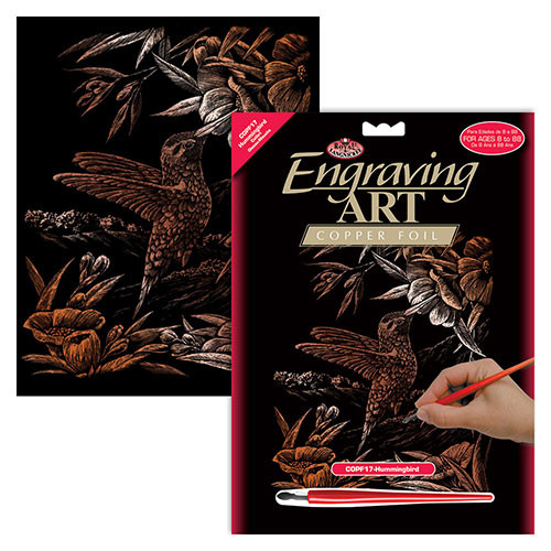 Humming Bird - Copper Engraving Art Kit (1)