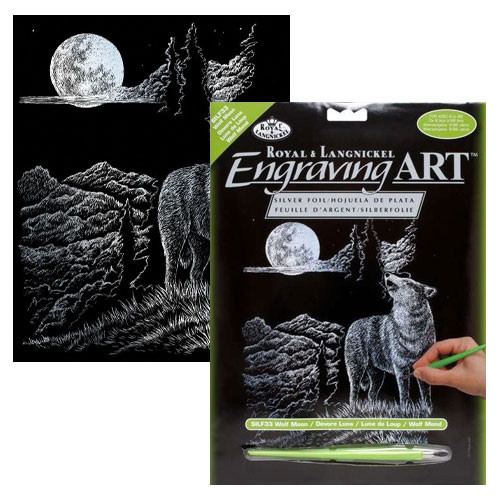 Wolf Moon - Silver Engraving Art Kit (1)