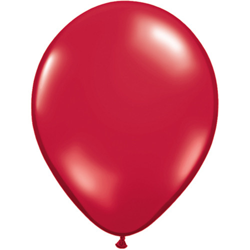 11" Jewel Ruby Red Latex Balloons (100)