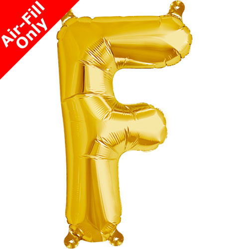 16 inch Gold Letter F Foil Balloon (1)