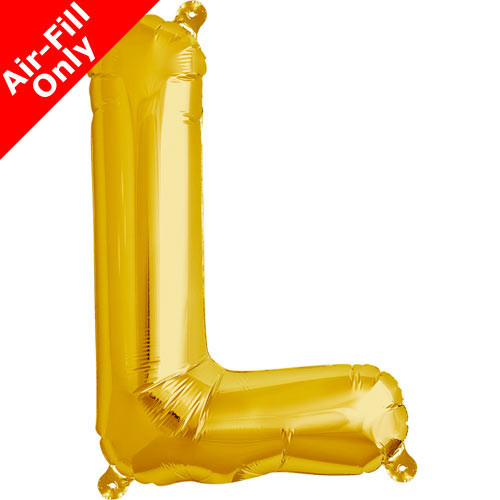 16 inch Gold Letter L Foil Balloon (1)