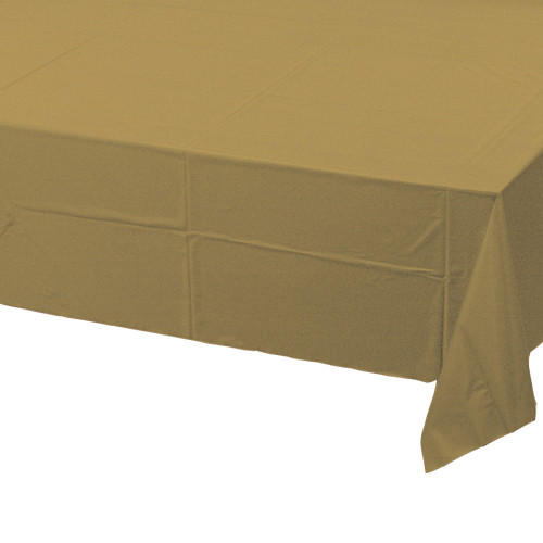 Gold Plastic Tablecover (1)