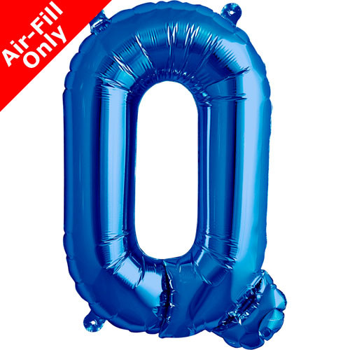 16 inch Blue Letter Q Foil Balloon (1)