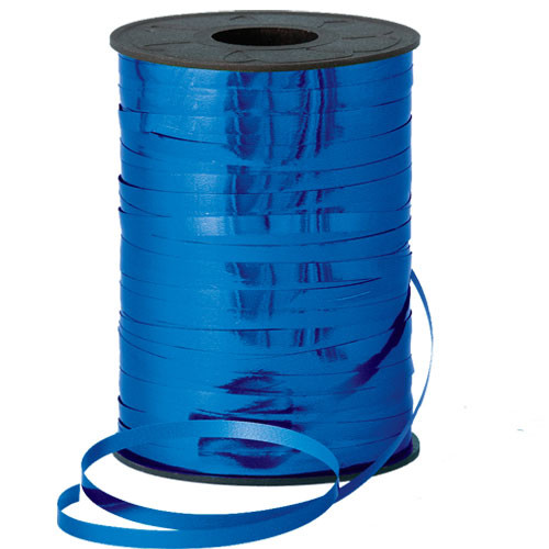 Metallic Blue Ribbon - 250m Spool (1)