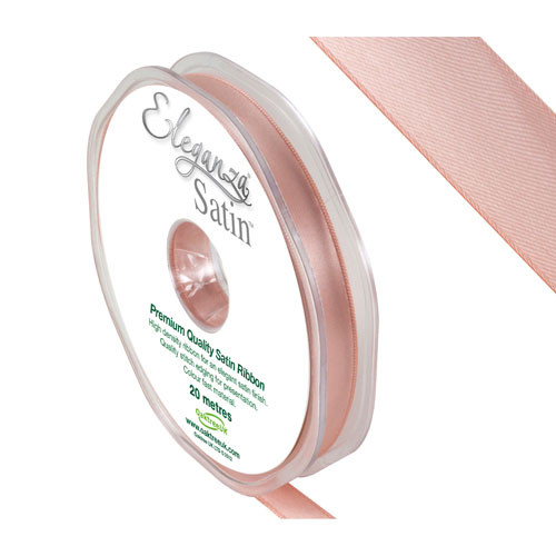 Rose Gold Satin Ribbon - 10mm x 20m (1)