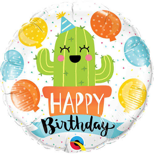 18 inch Birthday Party Cactus Foil Balloon (1)