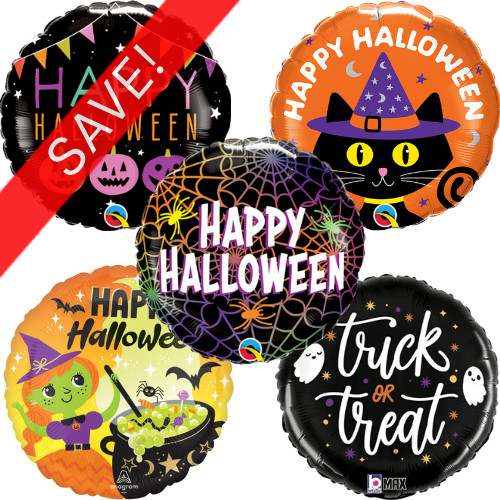18 inch Halloween Foil Pack 3 (25 Balloons) 18 inch Halloween Foil Pack 3 (25 Balloons)