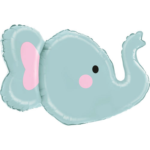 34 inch 3D Elephant Head Foil Balloon (1)