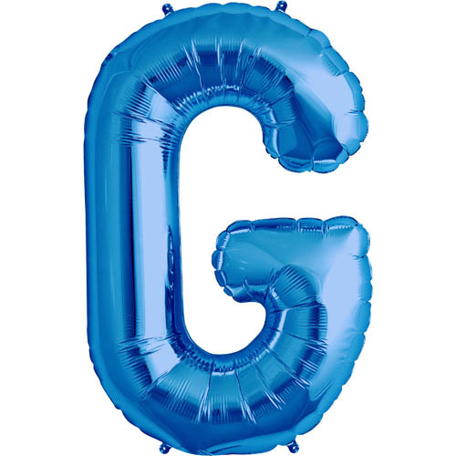 34 inch Blue Letter G Foil Balloon (1)