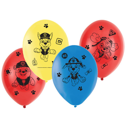 11 inch Paw Patrol Latex Balloons (6)