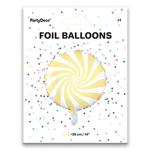 18 inch Pale Yellow Candy Sweetie Foil Balloon (1)