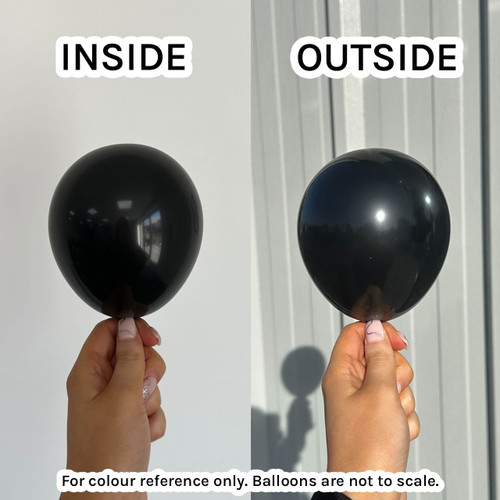 24" Fashion Black Sempertex Latex Balloons (3)