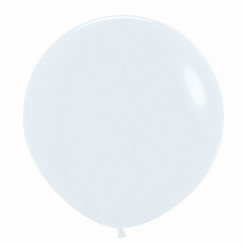 24" Fashion White Sempertex Latex Balloons (3)