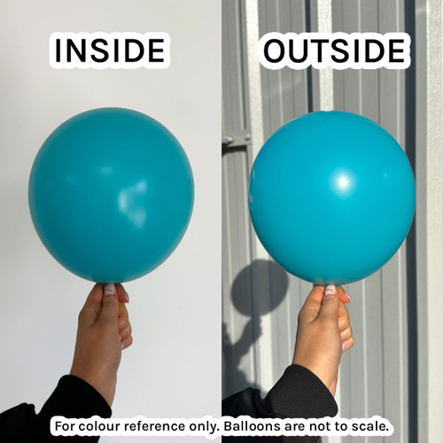 24" Fashion Caribbean Blue Sempertex Latex Balloons (3)