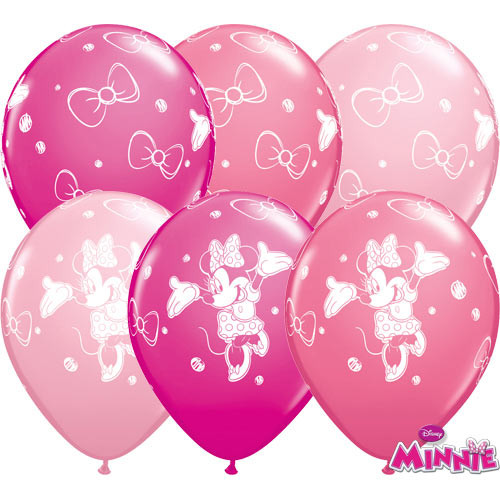 11 inch Minnie Mouse Assortment Latex Balloons (25)