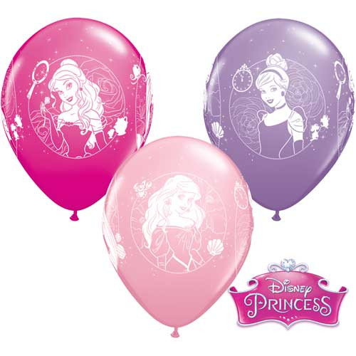 11 inch Disney Princess Cameos Assortment Latex Balloons (25)