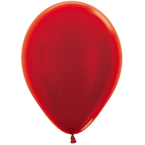 12" Metallic Red Sempertex Latex Balloons (50)