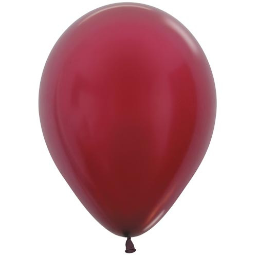 12" Metallic Burgundy Sempertex Latex Balloons (50)