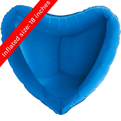 36" Blue Heart Foil Balloon (1)