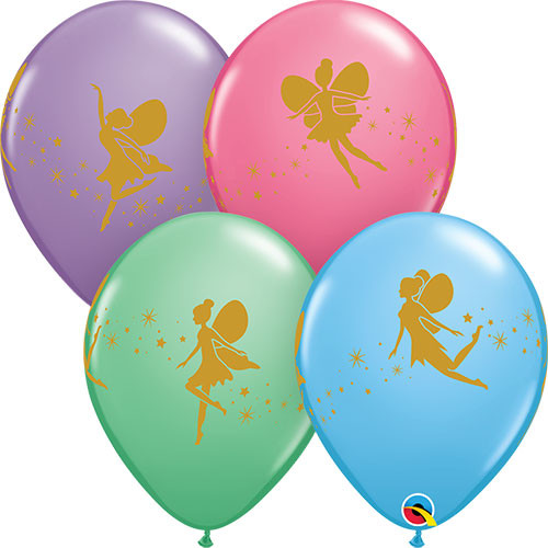 11 inch Fairies & Sparkles Assorted Latex Balloons (25)