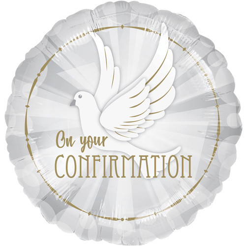 18 inch On Your Confirmation Dove Foil Balloon (1)