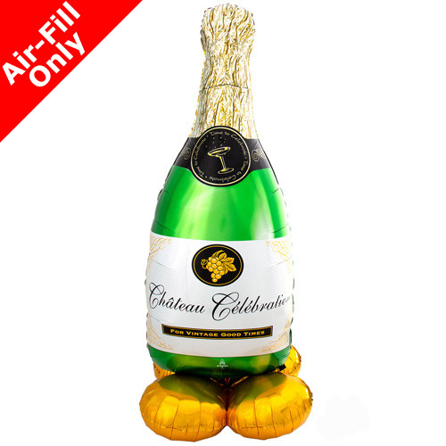 55 inch Bubbly Wine Bottle Airloonz Foil Balloon (1)