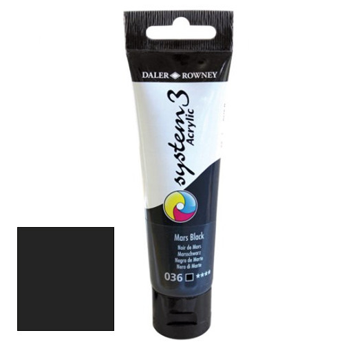 System 3 Mars Black Acrylic Paint - 59ml (1)