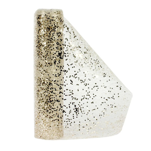 Champagne Glitter Mesh Runner - 30cm x 4.5m (1) Champagne Glitter Mesh Runner - 30cm x 4.5m (1)