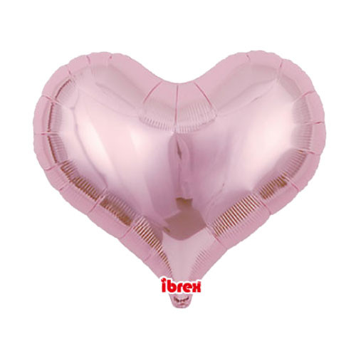 18" Light Pink Heart Jelly Foil Balloon (1) - UNPACKAGED