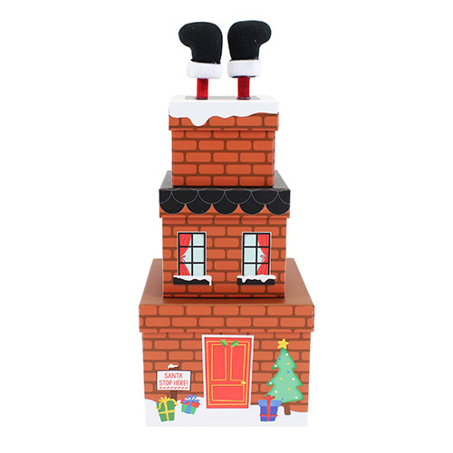 Christmas Chimney Gift Box Set (3)