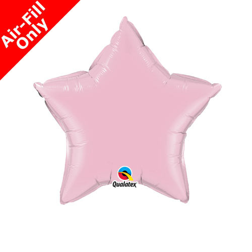 9" Pearl Pink Star Foil Balloon (1) - UNPACKAGED