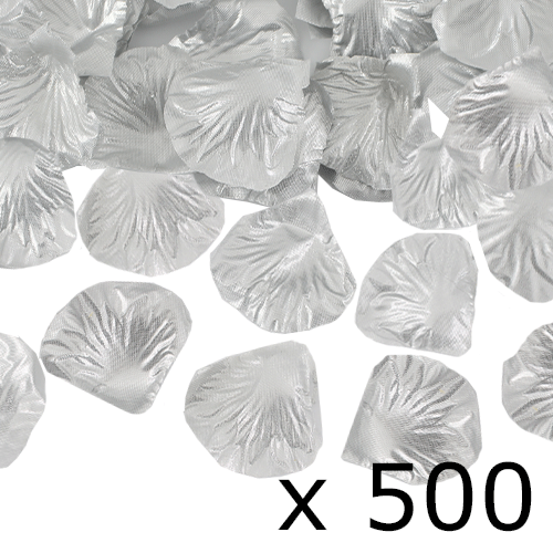 Silver Rose Petals (500)