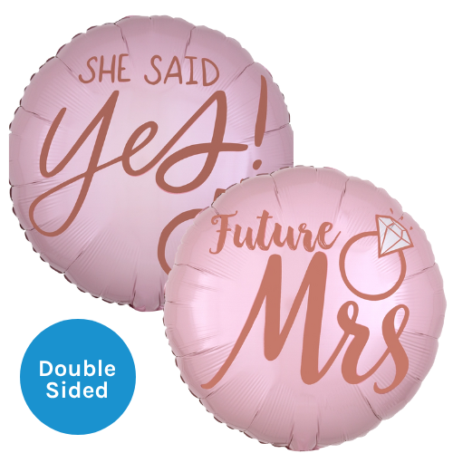 An 18 inch Blush Wedding Foil Balloon, manufactured by Anagram. An 18 inch Blush Wedding Foil Balloon, manufactured by Anagram.
