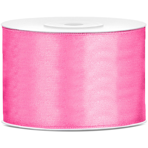 Pink Satin Ribbon - 50mm x 25m (1)