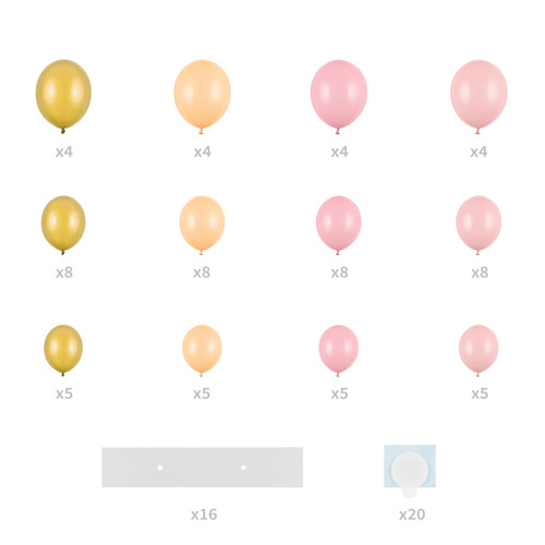 Pink Heart Garland DIY Balloon Kit (1)