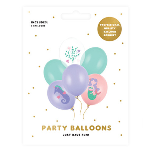12 inch Sea World Assorted Latex Balloons (6)