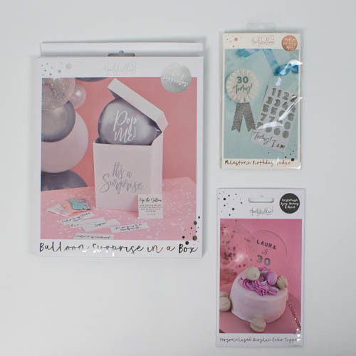 Silver Rosette Birthday Badge with Stickers (1)