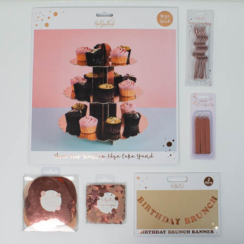 Birthday Brunch Rose Gold Letter Paper Banner - 2m (1)
